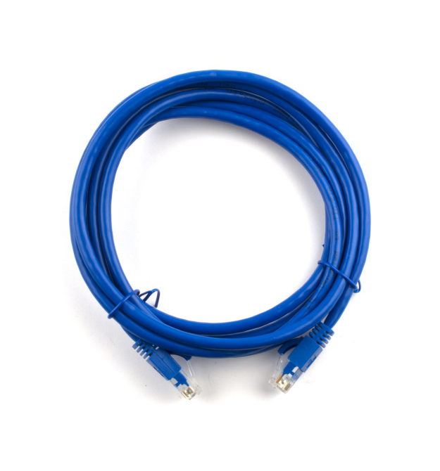 Патч-корд литой RITAR, UTP, RJ45, Cat.5e, 3m, синий, Cu (медь)