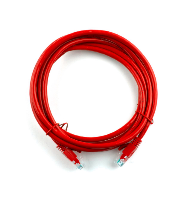 Патч-корд литой RITAR, UTP, RJ45, Cat.5e, 25m, красный, Cu (медь)