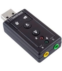 Контроллер USB-sound card (7.1) 3D sound (Windows 7 ready), OEM