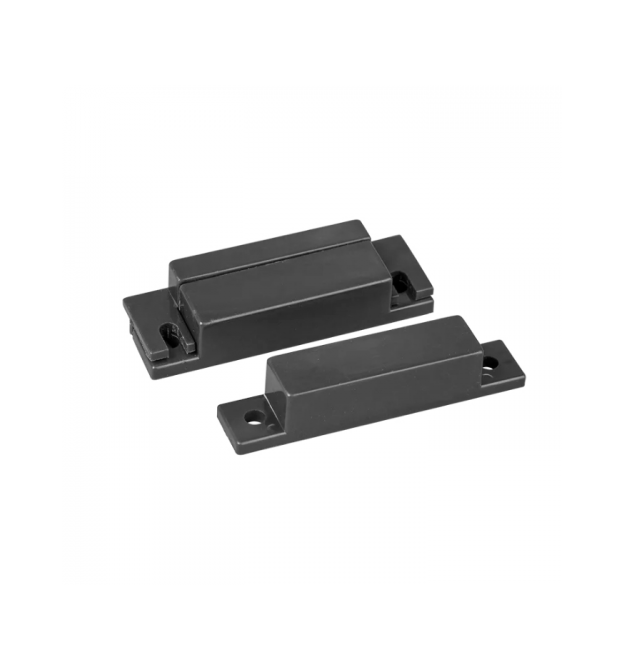 Датчик магнитоконтактный MC-31, 64*12.8*12.8 мм, пластик, черный, под саморез, шурупы, 10 штук в упаковке, цена за упаковку