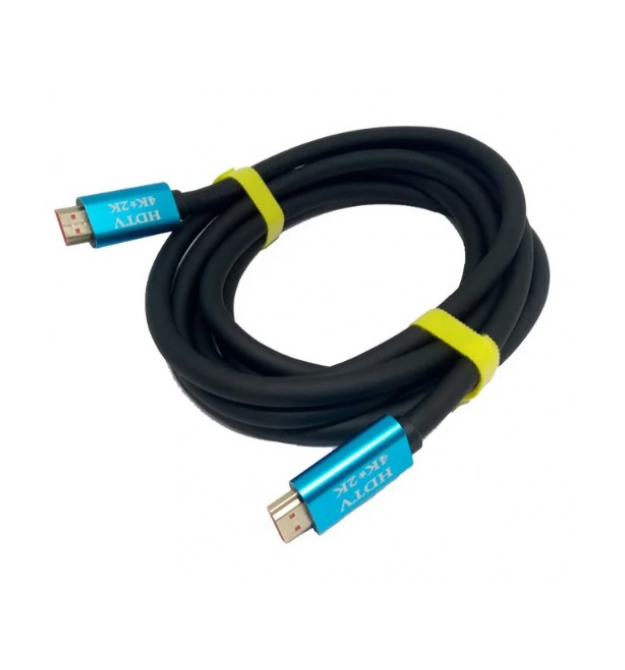 Кабель Merlion HDMI-HDMI 4Kx2K Ultra HD, 5.0m, v2,0, круглый Black, коннектор Blue, Blister-box, Q50