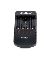 ЗУ универсальное Liitokala Lii-NL4, 4 канала,LED индикация, поддерживает Li-ion, Ni-MH и Ni-Cd AA (R6), ААA (R03), AAAA, С (R14)