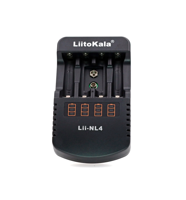 ЗУ универсальное Liitokala Lii-NL4, 4 канала,LED индикация, поддерживает Li-ion, Ni-MH и Ni-Cd AA (R6), ААA (R03), AAAA, С (R14)