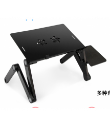Стол-подставка под ноутбук Aluminium Laptop Table (430*275) 2 USB FAN LV-DN01