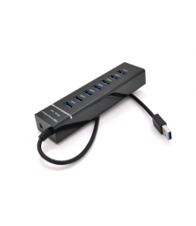 Хаб USB 3.0 UH-703, 7 портов, поддержка до 1TB, Blister