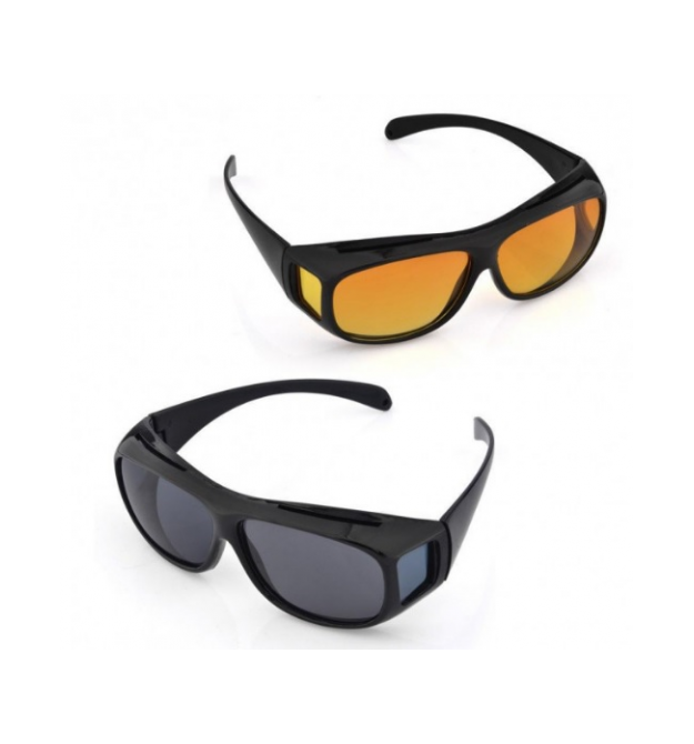 Антибликовые очки для водителей HD Vision Wrap Arounds (2 пары)