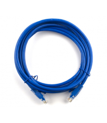 Патч-корд литой RITAR, UTP, RJ45, Cat.6, 3m, синий, Cu (медь)