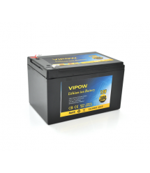 Аккумуляторная литиевая батарея Vipow 12 V 18Ah с элементами Li-ion 18650 со встроенной ВМS платой, (3S9P) (151х99х99)мм