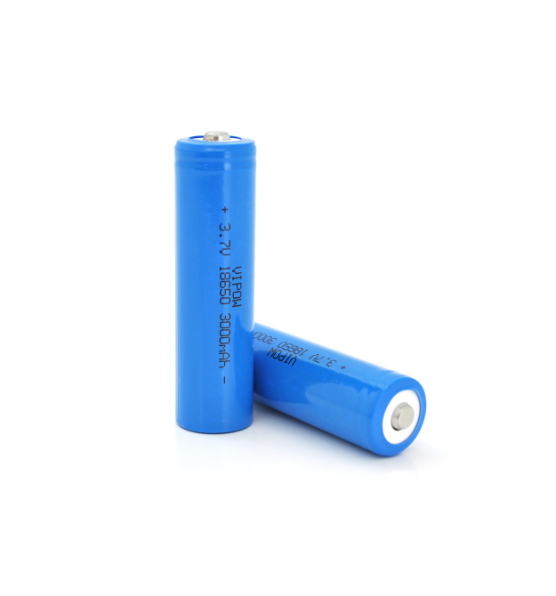Аккумулятор 18650 Li-Ion Vipow ICR18650 TipTop, 3000mAh, 3.7V, Blue
