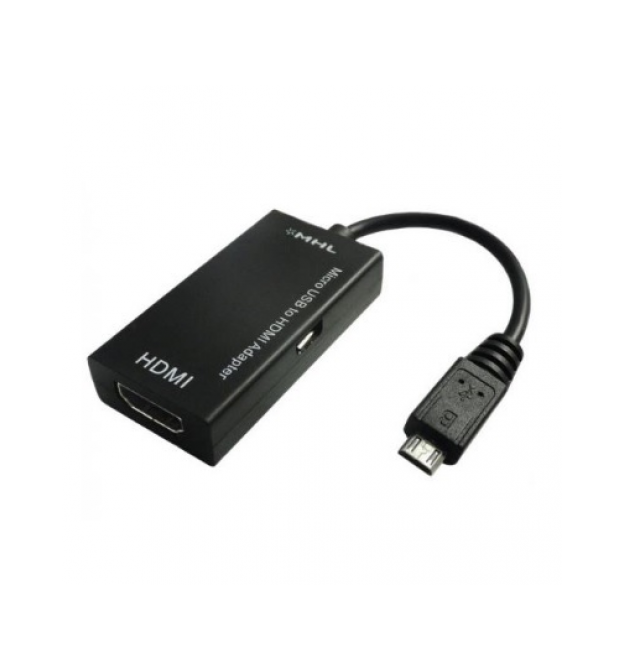 Конвертер MHL 11P на HDMI , Black, 4K - 2K, OEM