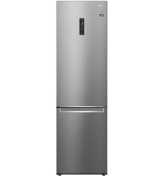 Холодильник LG GW-B509SMUM 203 cм, 384 л, А++, Total No Frost, инверт. компрессор, внешн. диспл., Fresh Zone, платин.-серебр.