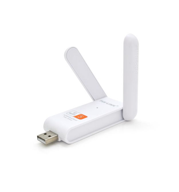 Беспроводной сетевой адаптер Wi-Fi-USB Merlion LV-UAC03D, RTL8811CU, с 2-мя антеннами 10см, 802.11bgn, 600MB, 2.4 GHz, Blister Q