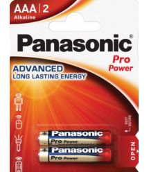 Батарейка Panasonic PRO POWER щелочная AAA блистер, 2 шт.