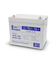 Аккумулятор гелевый 12В 70 Ач для ИБП Full Energy FEL-1270