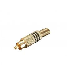 Роз'єм RCA з пружиною (під болт) латунь, 4шт у комплекті, ціна за комплект, 2*Black, 2*Red