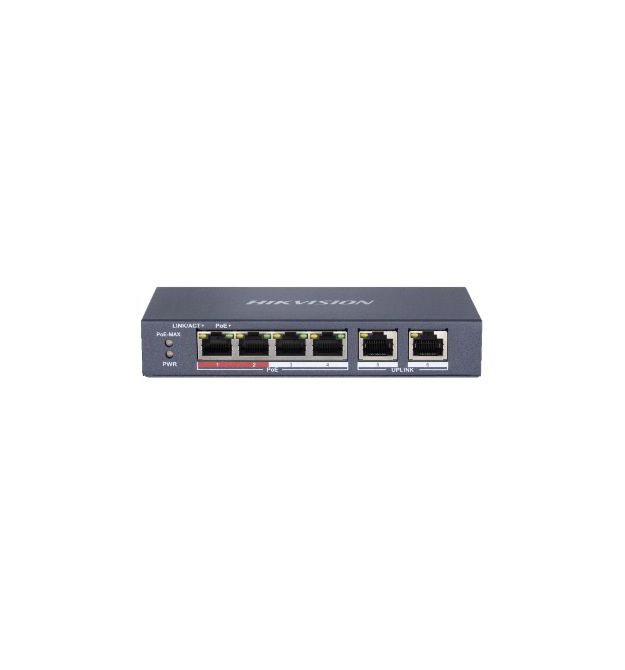 4-канальный Ethernet неуправляемый POE DS-3E0106P-E/M