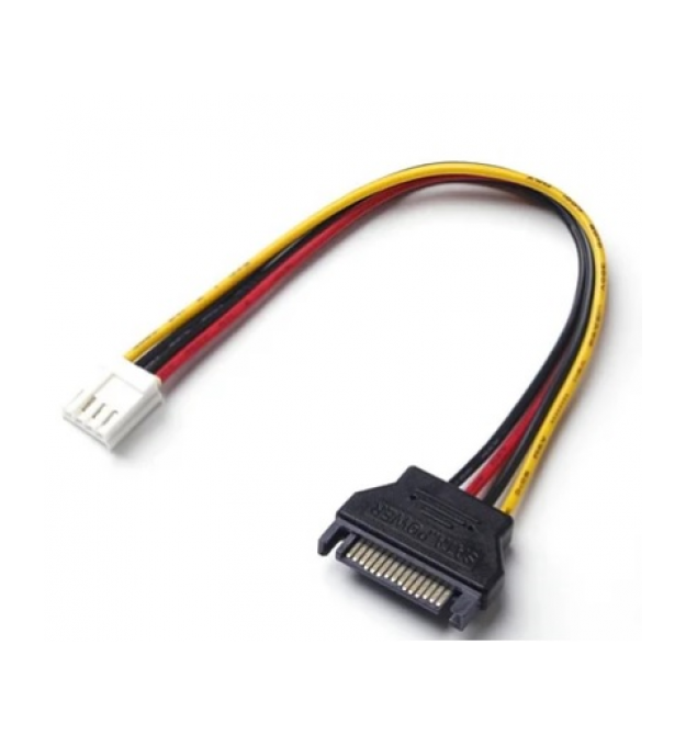Переходник питания SATA-4pin(малый), 0.2m, Пакет