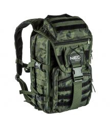 Neo Tools Рюкзак Camo, 30л, посилений, поліестер 600D, 50х29.5х19см, камуфляж