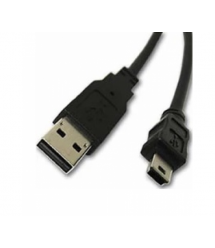 Кабель USB 2.0 (AM - Mini 5 pin) 0.4м, черный