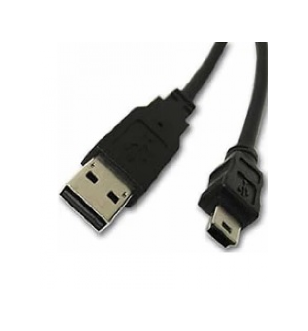 Кабель USB 2.0 (AM - Mini 5 pin) 0.4м, черный