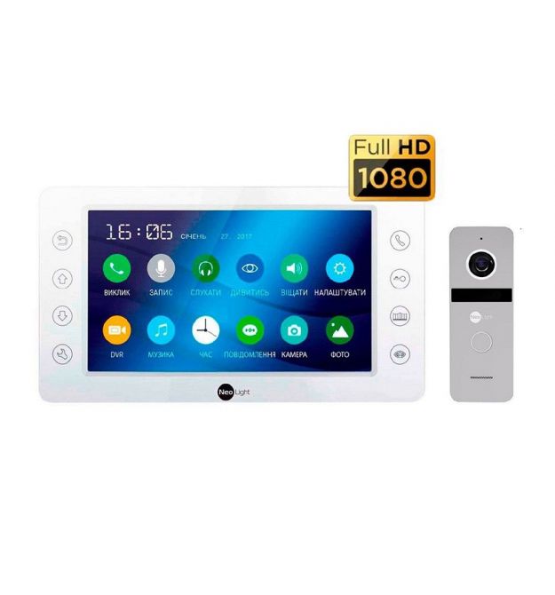 Комплект видеодомофона NeoLight KAPPA HD Kit Silver