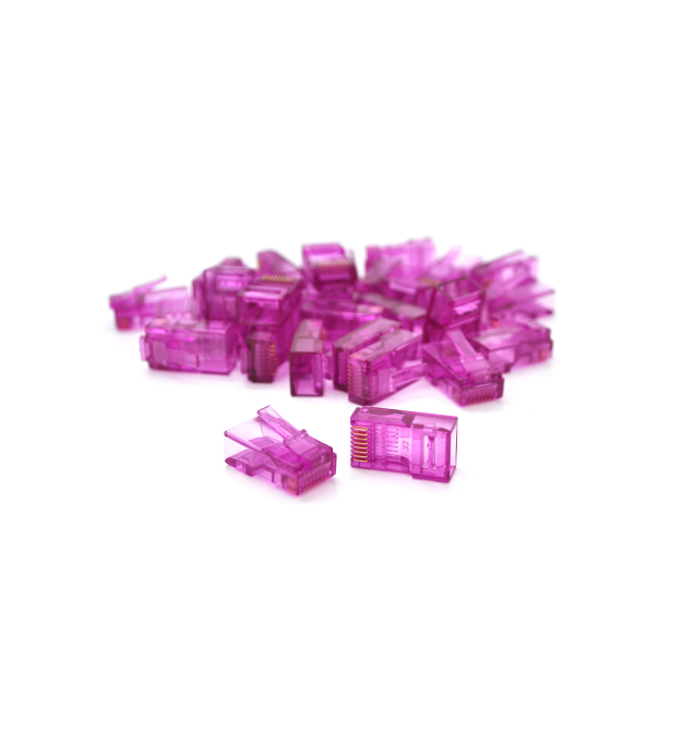 Коннектор Ritar RJ-45 8P8C UTP Cat-5 (100 шт - уп.) Q100 Violet