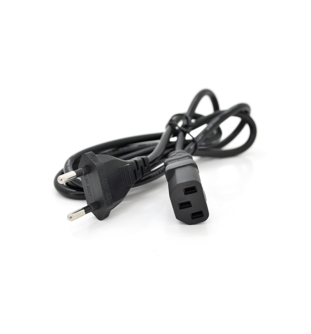 Кабель питания Schuko PC-186 CEE7 - 17-C13, 1.2M, 0.5mm OEM (евровилка) без заземления