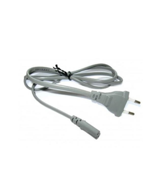 Кабель питания 1.8m, 0.75mm, PC-184 - 2 CEE7 - 16-C7 2 pin (для бытовой техники), Gray, OEM Q500