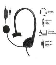 2E Гарнітура ПК моно On-ear CH11 mini-jack, omni-mic, 1.2м, чорний