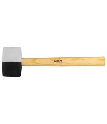 Neo Tools 25-067 Киянка, черно-белая, боек 58 мм, 450 г, рукоятка деревянная