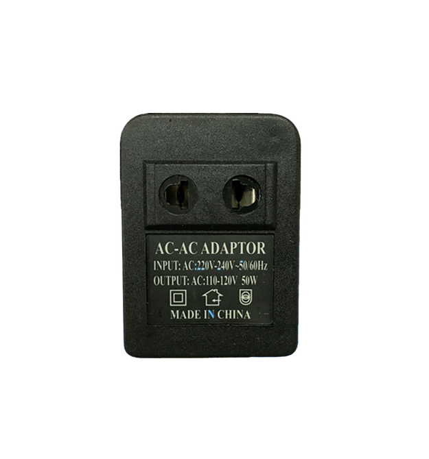 Преобразователь напряжения трансформаторный 50W Input 220 V - Output 110V, + универсальная розетка