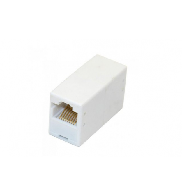 Соединитель RJ45 8P8C мама / мама RJ45 для соединения кабеля, белый