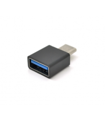 Перехідник USB3.0(AF) OTG - Type-C(M), Black - White, OEM