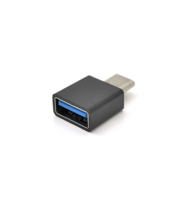 Перехідник USB3.0(AF) OTG - Type-C(M), Black - White, OEM