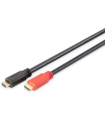 Digitus Кабель HDMI UHD 4K, w/Ethernet/Amplifier, type A M/M[10 m (AK-330118-100-S)]