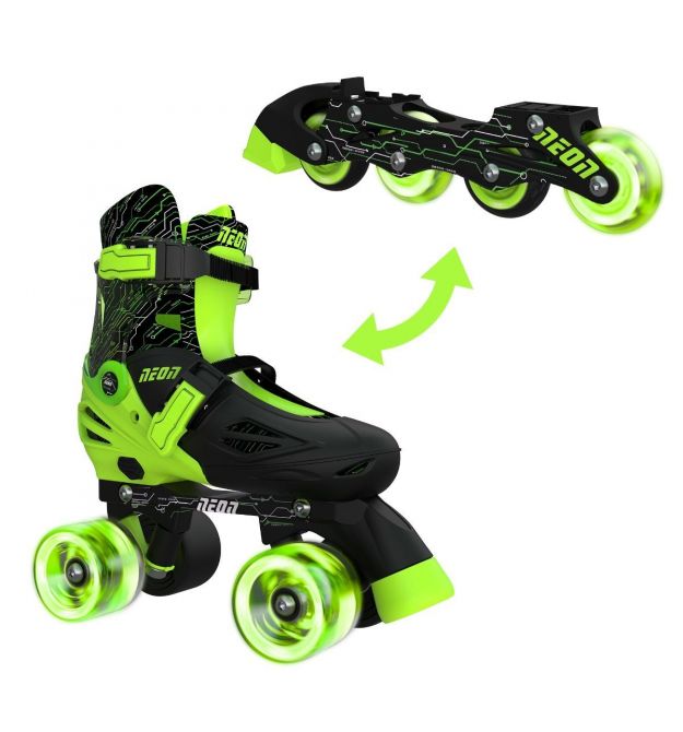 Ролики NEON Combo Skates[Салатовый (Размер 34-38)]