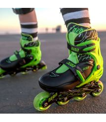 Ролики NEON Combo Skates[Салатовый (Размер 34-38)]