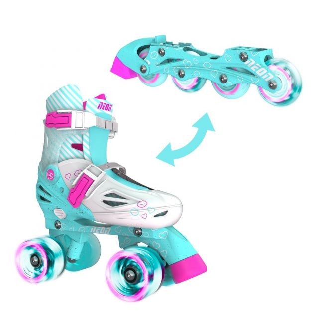 NEON Ролики COMBO SKATES Бірюзовий (Размер 30-33)