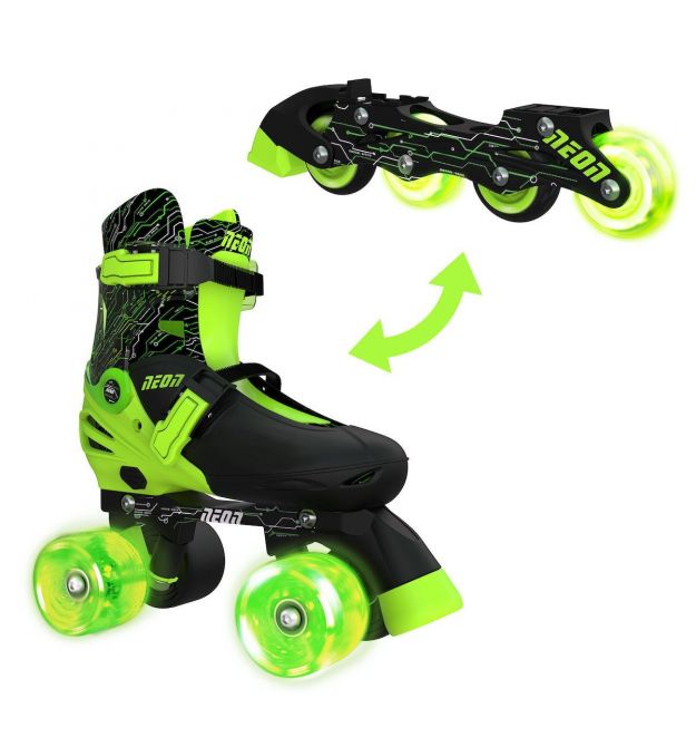 NEON Ролики COMBO SKATES Салатовий (Размер 30-33)