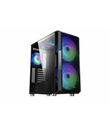 2E Gaming Корпус Contego Neo GW05 без БЖ 2xUSB3.0, 1xUSBType-C, 2x200мм, ARGB, 3x120мм ARGB, VGA 380мм, LCS rea