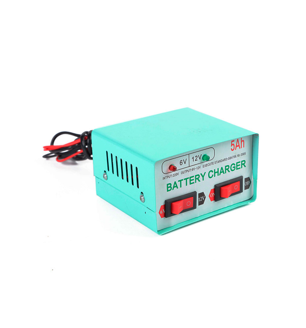 Автомобильное ЗУ 6V – 12V 8А, с индикацией, AC 200V-240V, DC 6V-12V – 0.9A + крокодилы, Q20