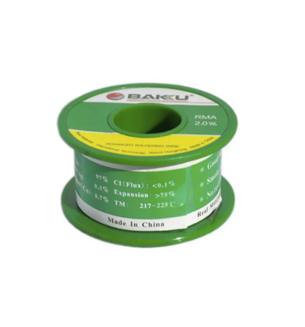 Припій BAKKU дротяний Solder wire BK10005 DIA 0,5mm (40g), OEM