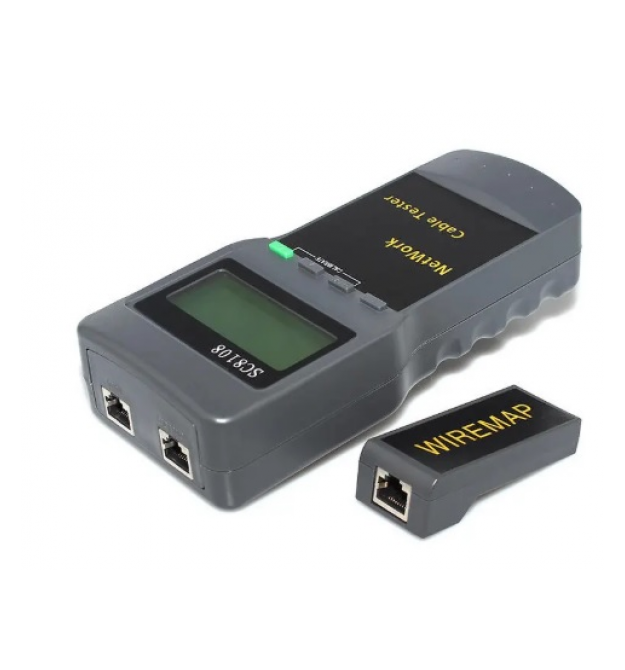 Кабельный тестер профессиональный Merlion SC8108, RJ-45 с поиском обрыва кабеля