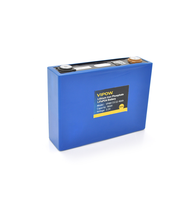 Ячейка Vipow 3.2V 90AH для сборки LiFePo4 аккумуляторов, (205 x 35 x 130) мм