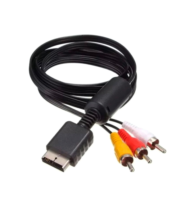 Композитный кабель AV для PlayStation PS2, 1.8м