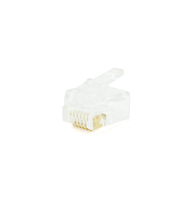 Коннектор PiPo RJ-12 6P6C UTP Cat-3 (100 шт - уп.) Q10