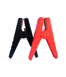 Набір акумуляторних затискачів крокодили Merlion чорний + червоний 200А 95мм, Q100