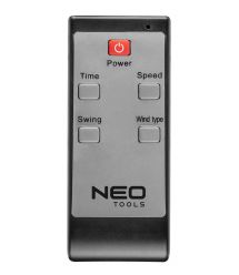 Neo Tools Вентилятор напольный, профессиональный, 80Вт, D40см, 3 скорости, двигатель медь 100%, пульт