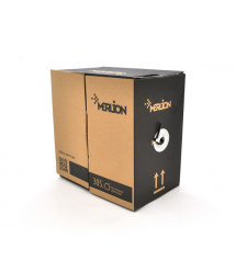 Кабель КНП UTP-cat.6 (4*2*0.54), Merlion, (CCA), для нар. работ, 305м, White, Corton BOX, Q2