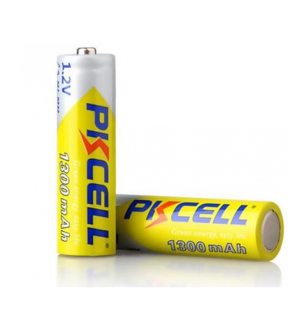 Аккумулятор PKCELL 1.2V AA 1300mAh NiMH Rechargeable Battery, 2 штуки в блистере цена за блистер, Q